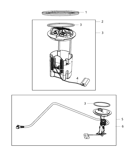 2010 Jeep Commander Module Kit Auxiliary Level Unit Diagram for 68477869AA