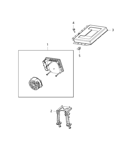 1996 Dodge B1500 Module Active Dampening Diagram for 68210629AB