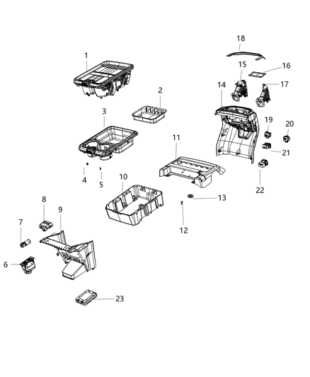 Charger Wireless Device Diagram for 68279223AC