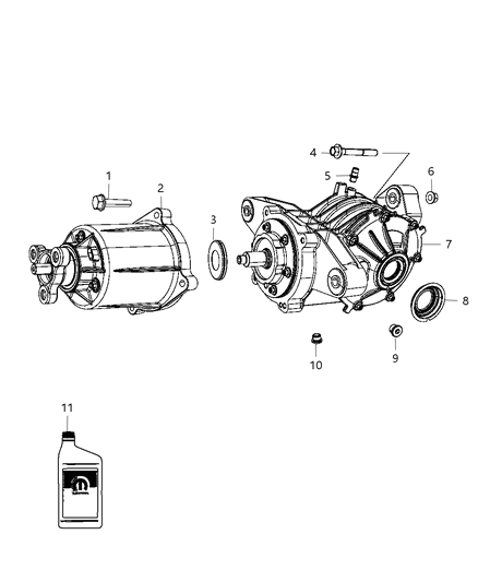 2001 Chrysler Town & Country Plug Drain Diagram for 5134970AA