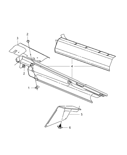1989 Jeep Wagoneer Insulation Foil Backed Seal Diagram for 5029430AC