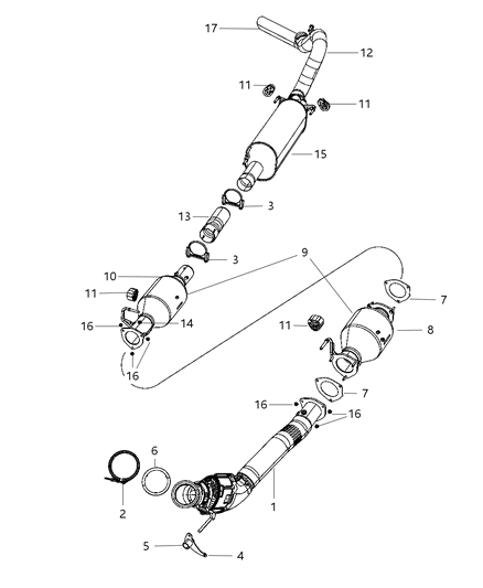 Converter Catalytic Diagram for 52122196AC