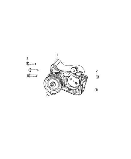 2021 Ram ProMaster 2500 Pump Power Steering Diagram for 68192878AA