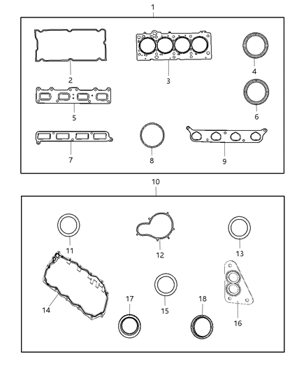 Seal, Spark Plug Tube Diagram for 4621851