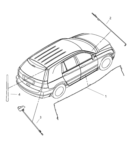 Cable Antenna Diagram for 5064254AA