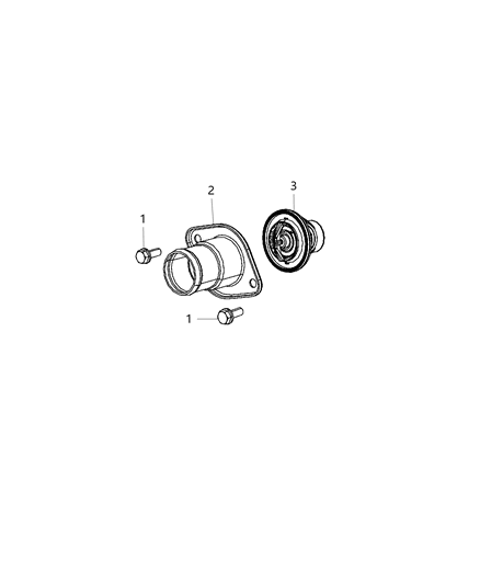 Housing Thermostat Diagram for 53022168AC