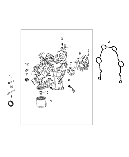 1990 Jeep Wagoneer Bolt And Coned Washer Hexagon Head M8X1.25X78.00 Diagram for 6510460AA