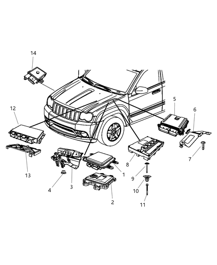 Module Powertrain Control Generic Diagram for R5150390AE