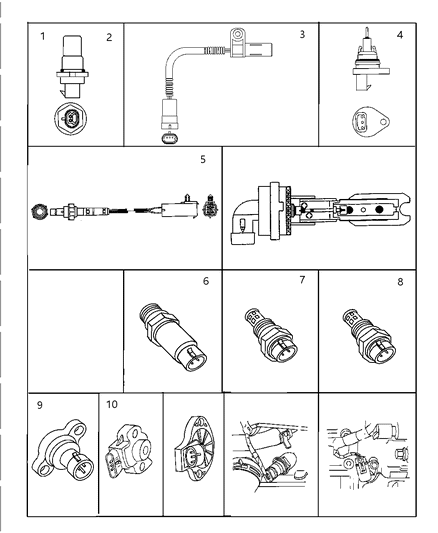 1999 Dodge Avenger Sensor Vehicle Speed Diagram for 5269731
