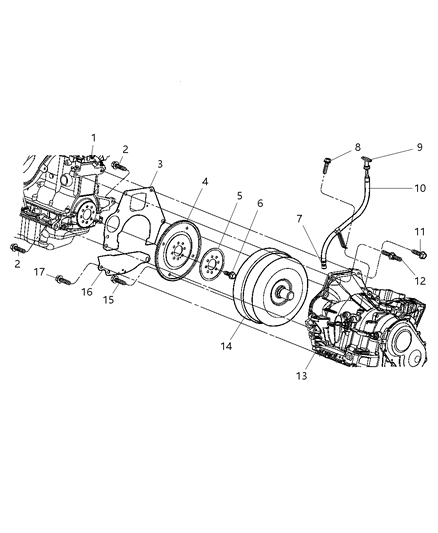2017 Jeep Patriot Screw/Washer, Engine Mount Front To Block Diagram for 6503523