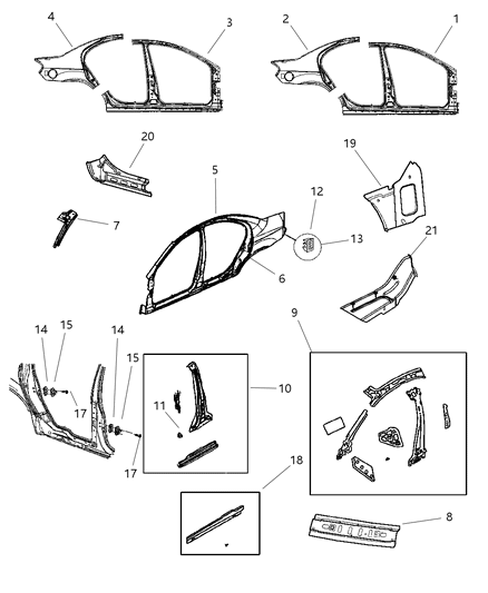Exhauster A/C Air Diagram for 5264595AE