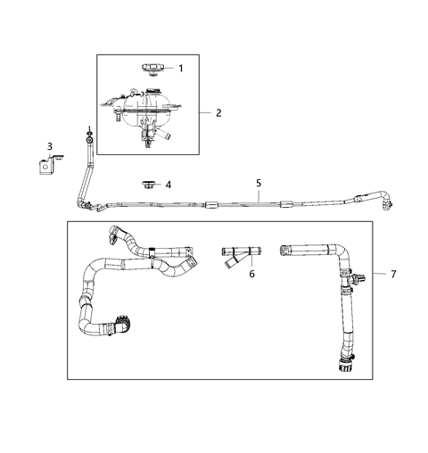 2018 Chrysler Pacifica Bracket Hose Diagram for 68238829AA