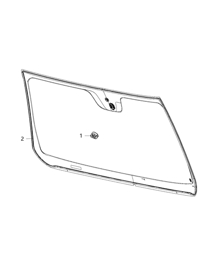 2020 Ram 4500 Rain Sensor Diagram for 68298334AA