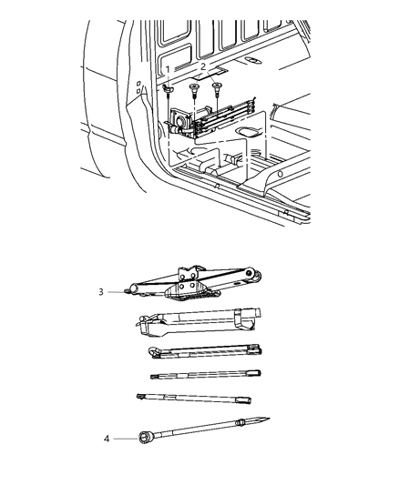 1986 Dodge B250 Screw And Washer Hexagon Head M8X1.25X35 Diagram for 6500664