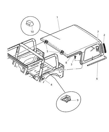 Seal Enclosure To Body Diagram for 55176373AB