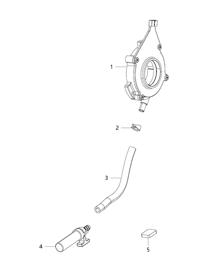 Pump Transfer Case Oil Diagram for 68402338AB