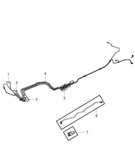 Clip Fuel Tube Diagram for 68064249AA