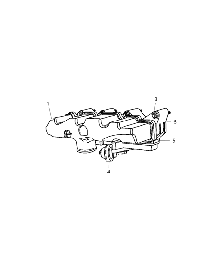 Manifold Intake Diagram for 68019992AA