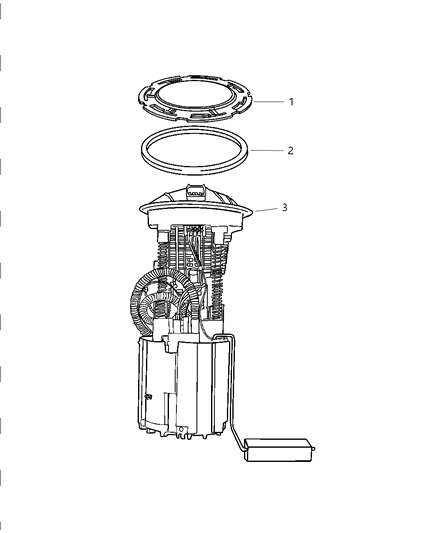 1999 Dodge Caravan Module Package Fuel Pump/Level Unit Diagram for 5135549AB