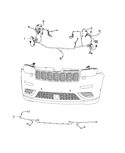 1993 Dodge Ram 50 Wiring Front End Module Diagram for 68447096AA