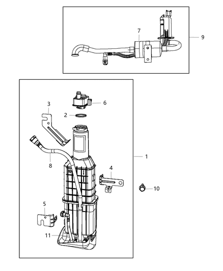 Canister Vapor Diagram for 5147384AD
