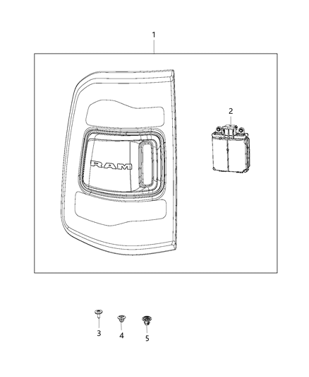 Lamp Tail Diagram for 68262532AE