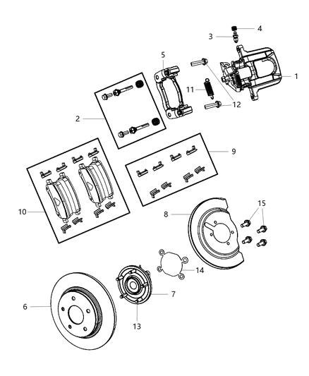 Hub And Bearing Wheel Diagram for 4779797AA