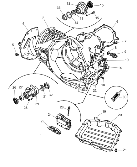 1986 Dodge 600 O - Ring, Transmission Accumulator Diagram for 6501549
