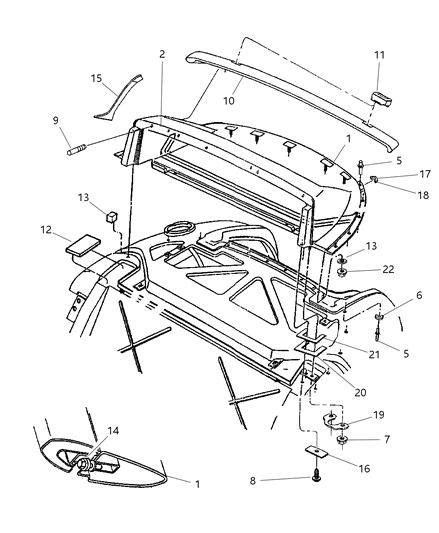 1984 Jeep Scrambler Seal, Sport Cap Base Diagram for 4848371