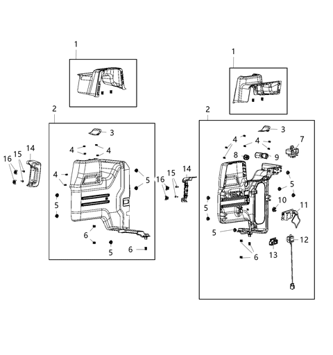 Lamp Cargo Diagram for 6KA06TX7AA