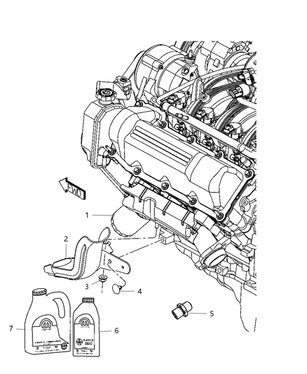 Engine Oil 5W20 Gallon Ms-10797 [Api Small Ilsac Gf-4] Diagram for 68079549MA