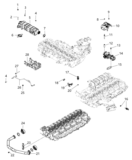 Sensor Charge Air Temperature Diagram for 68002440AA
