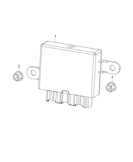 Module Parking Assist Diagram for 68441032AA