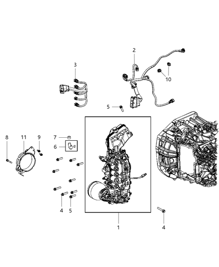 2003 Chrysler Sebring Wiring Transmission Diagram for 68240543AA
