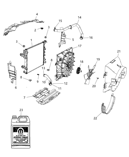 Shroud Fan Diagram for 55056774AH