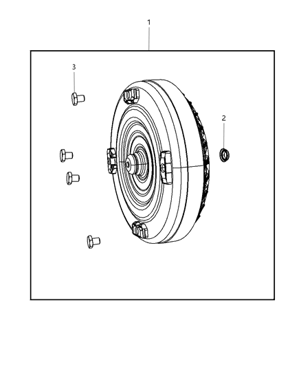2010 Dodge Grand Caravan Converter Kit Torque Diagram for 68036990AD
