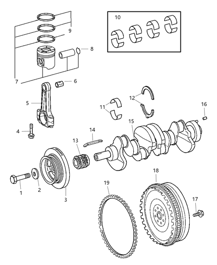 2017 Dodge Durango Rod Connecting Diagram for 5073601AA