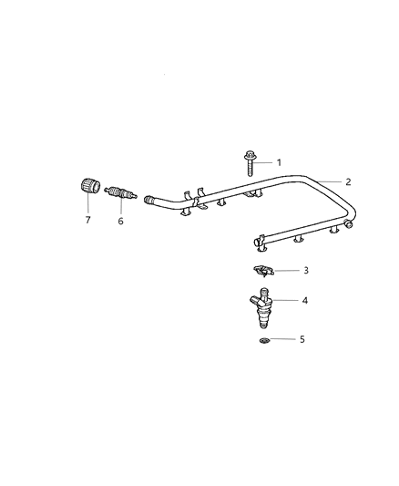 Injector Fuel Diagram for 5159336AA