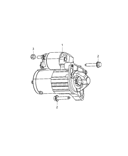 2012 Dodge Dart Starter Engine Diagram for R6029698AA
