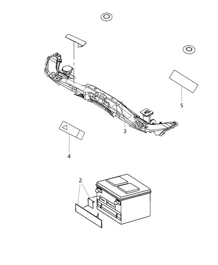 Label Oil Designation Diagram for 68169702AA