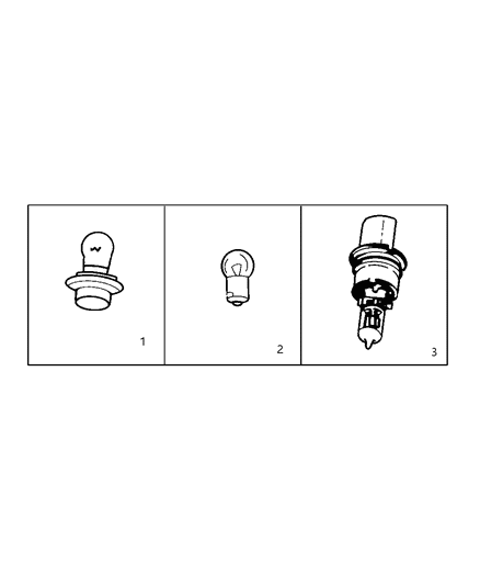 2003 Chrysler Town & Country Bulb Pc579 Diagram for L0000PC579