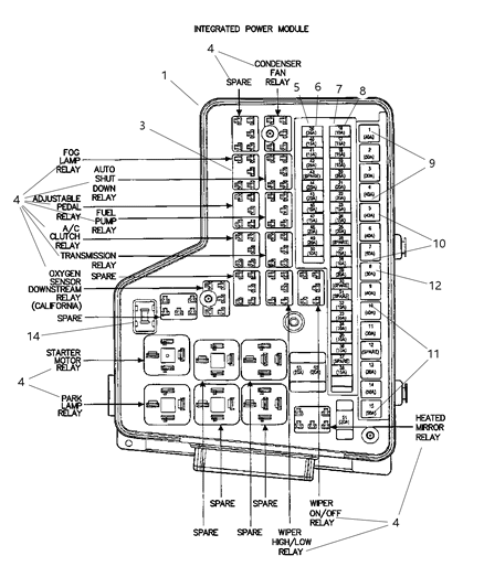 Relay Micro Diagram for 56049018AB