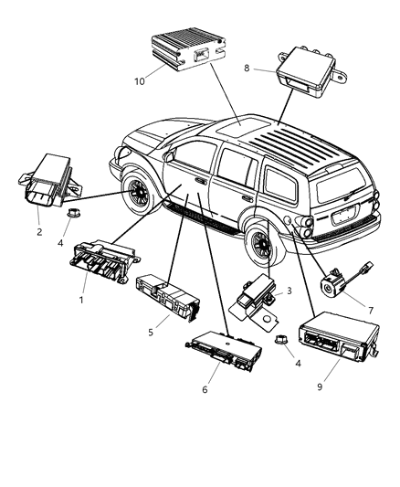 Module Liftgate Diagram for 5026505AC