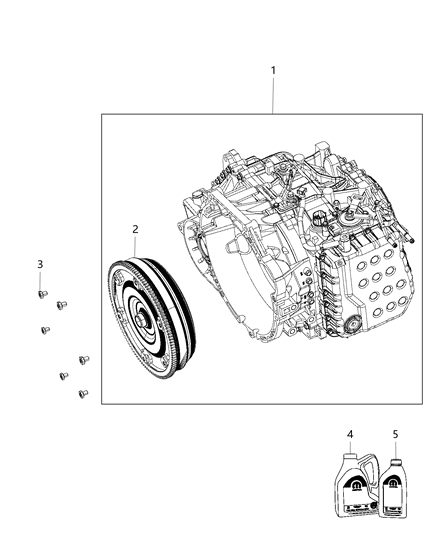 Transmission With Torque Converter Diagram for R8197728AA