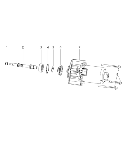2009 Jeep Commander Screw Diagram for 68027032AB