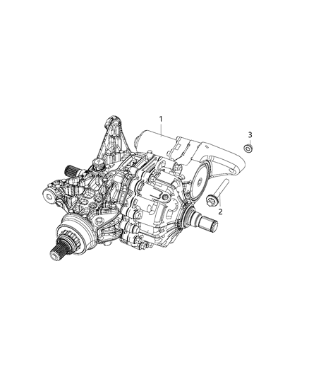 2020 Jeep Compass Differential Rear Axle Diagram for 68398886AA