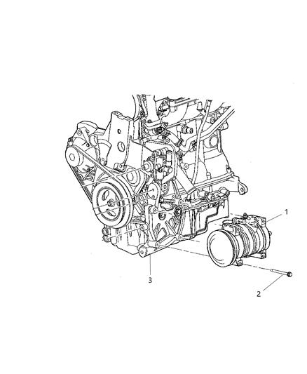 Compressor A/C Diagram for 5058031AA