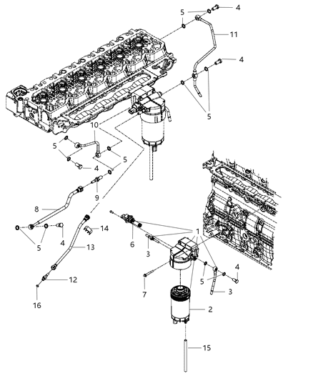 1999 Chrysler LHS Bolt Banjo Diagram for 68002988AA