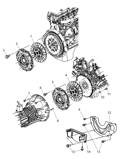 Bolt Hexagon Flange Head .312-18X0.98 Diagram for 6036096AA