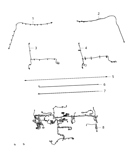2017 Ram 3500 Wiring Instrument Panel Diagram for 68299968AC
